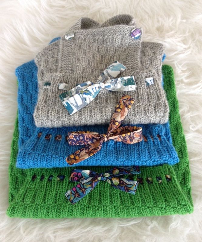 Barnigjen strikkeoppskrift romper Morten