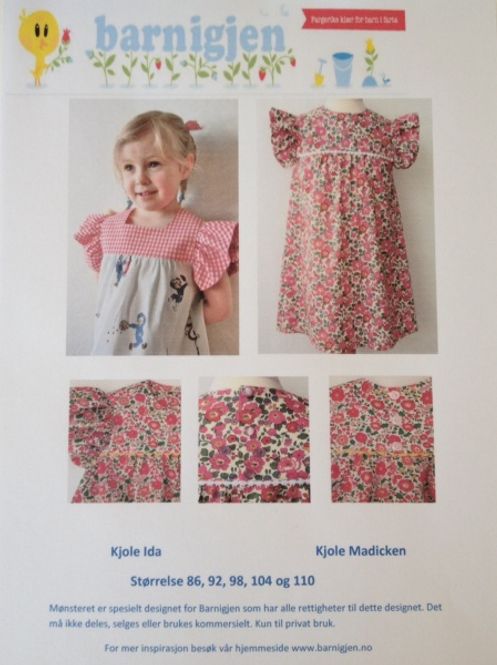 Hovedbilde Barnigjen symønster kjole Ida ...