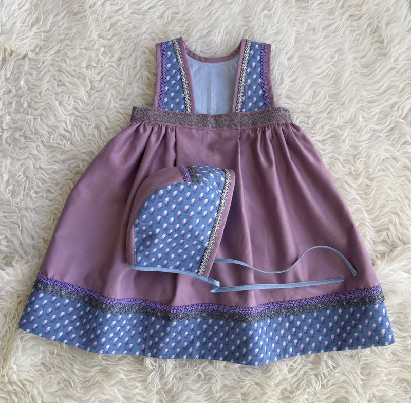 SOLGT Festdrakt Astridliten rosalilla/blå 